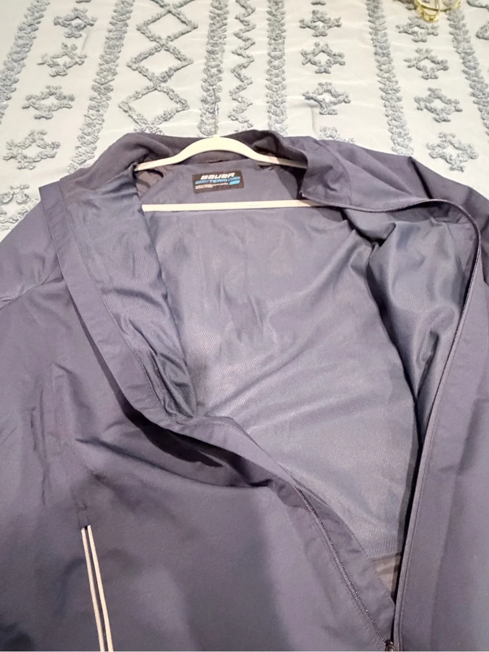 Bauer Men's Dark Blue Full-Zip Performance Jacket XXL